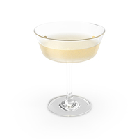 Fizzio Champagne Glass With Bubbles PNG & PSD Images