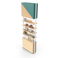 Shelf with Cosmetic Products PNG & PSD Images