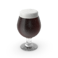Stout Beer Glass With Droplets PNG & PSD Images