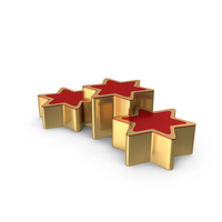 Podium Stage 3 Star Step Gold PNG & PSD Images