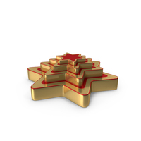 Gold Star Podium 4 Step PNG & PSD Images