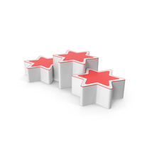 Podium Stage 3 Star Step White PNG & PSD Images