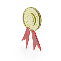 Red & Yellow Glass Badge Award Symbol PNG & PSD Images