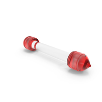Red Glass Scroll Handle Stick PNG & PSD Images