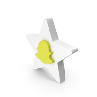 Social Media Icon Snapchat Star PNG & PSD Images