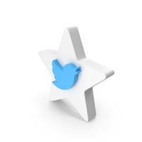 Social Media Icon Twitter Star PNG & PSD Images