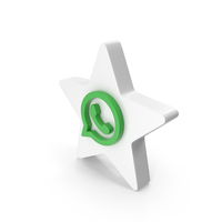 WhatsApp Star Icon PNG & PSD Images