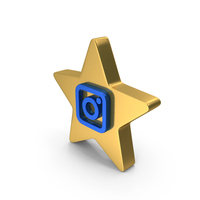 Social Media Icon Instagram Star PNG & PSD Images