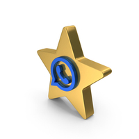 Social Media Icon Watsapp Star PNG & PSD Images