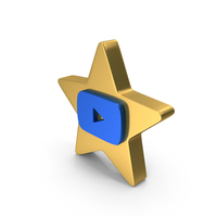 YouTube Social Media Star Icon PNG & PSD Images