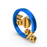Circle 50 Percentage Gold PNG & PSD Images