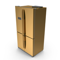 Gold Fridge PNG & PSD Images