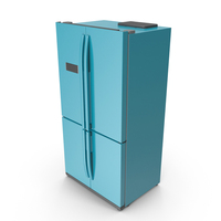 Blue Fridge PNG & PSD Images