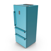 Blue Fridge PNG & PSD Images
