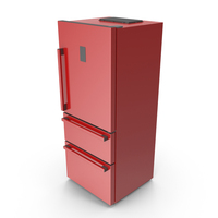 Red Fridge PNG & PSD Images