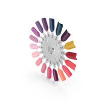 Nail Polish Color Display Round PNG & PSD Images