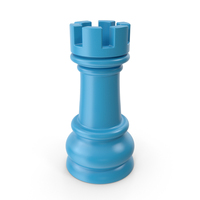 Blue Chess Piece Rook PNG & PSD Images