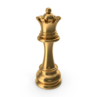 Gold Queen Chess Piece PNG & PSD Images