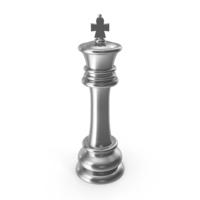 Silver Chess Piece King PNG & PSD Images