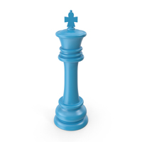 Blue Chess Piece King PNG & PSD Images
