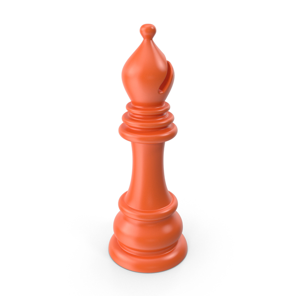 Orange Chess Piece Bishop PNG & PSD Images