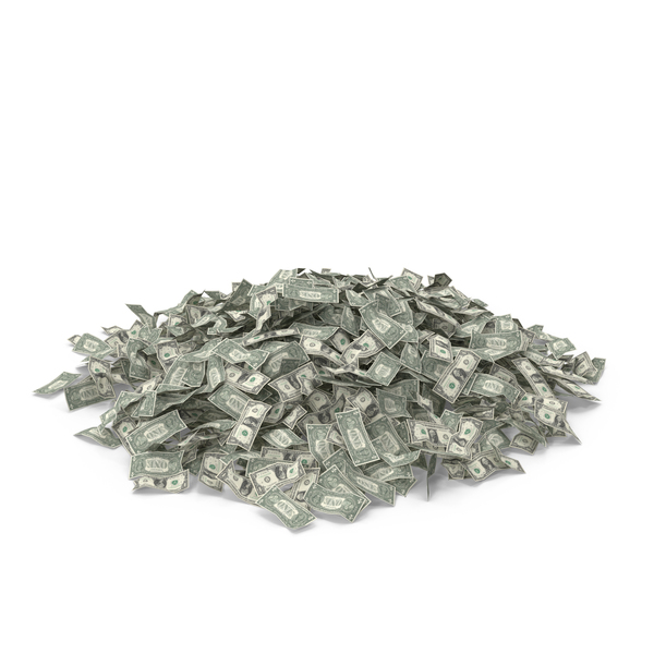 Small 1 Dollar Bills Pile PNG & PSD Images