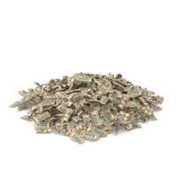 Small 10 Dollar Bills Pile PNG & PSD Images