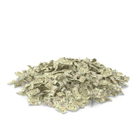 20 Dollar Bills Small Pile PNG & PSD Images