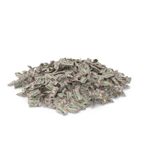 Small 50 Dollar Bills Pile PNG & PSD Images