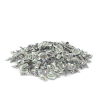 Small 100 Dollar Bills Pile PNG & PSD Images
