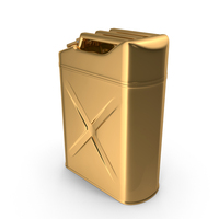 Gold Fuel Can PNG & PSD Images