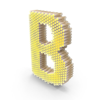 Hexagonal Letter B PNG & PSD Images