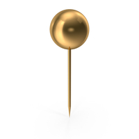 Gold Pin PNG & PSD Images