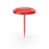 Red Glass Pin PNG & PSD Images