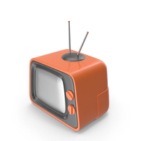 Orange Cartoon Television PNG & PSD Images