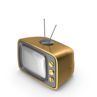 Gold Cartoon Television PNG & PSD Images