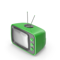 Green Cartoon Television PNG & PSD Images