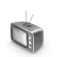 Silver Cartoon Television PNG & PSD Images