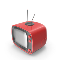 Red Cartoon Television PNG & PSD Images