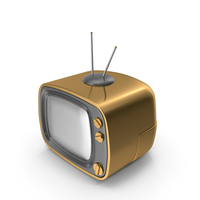 Gold Cartoon Television PNG & PSD Images
