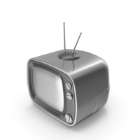 Silver Cartoon Television PNG & PSD Images