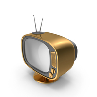 Gold Cartoon Television PNG & PSD Images