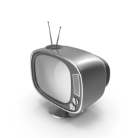 Silver Cartoon Television PNG & PSD Images