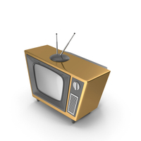 Gold Cartoon Television PNG & PSD Images