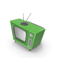 Green Cartoon Television PNG & PSD Images