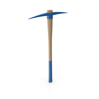 Blue Pickaxe PNG & PSD Images