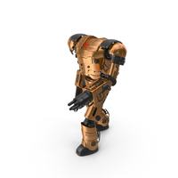 Copper Steampunk Robot PNG & PSD Images