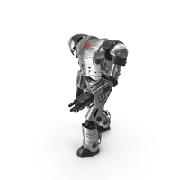 Silver Steampunk Robot PNG & PSD Images