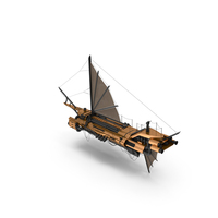 Copper Flying Ship PNG & PSD Images