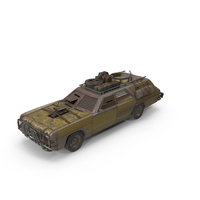 Yellow Post Apocalyptic Car PNG & PSD Images
